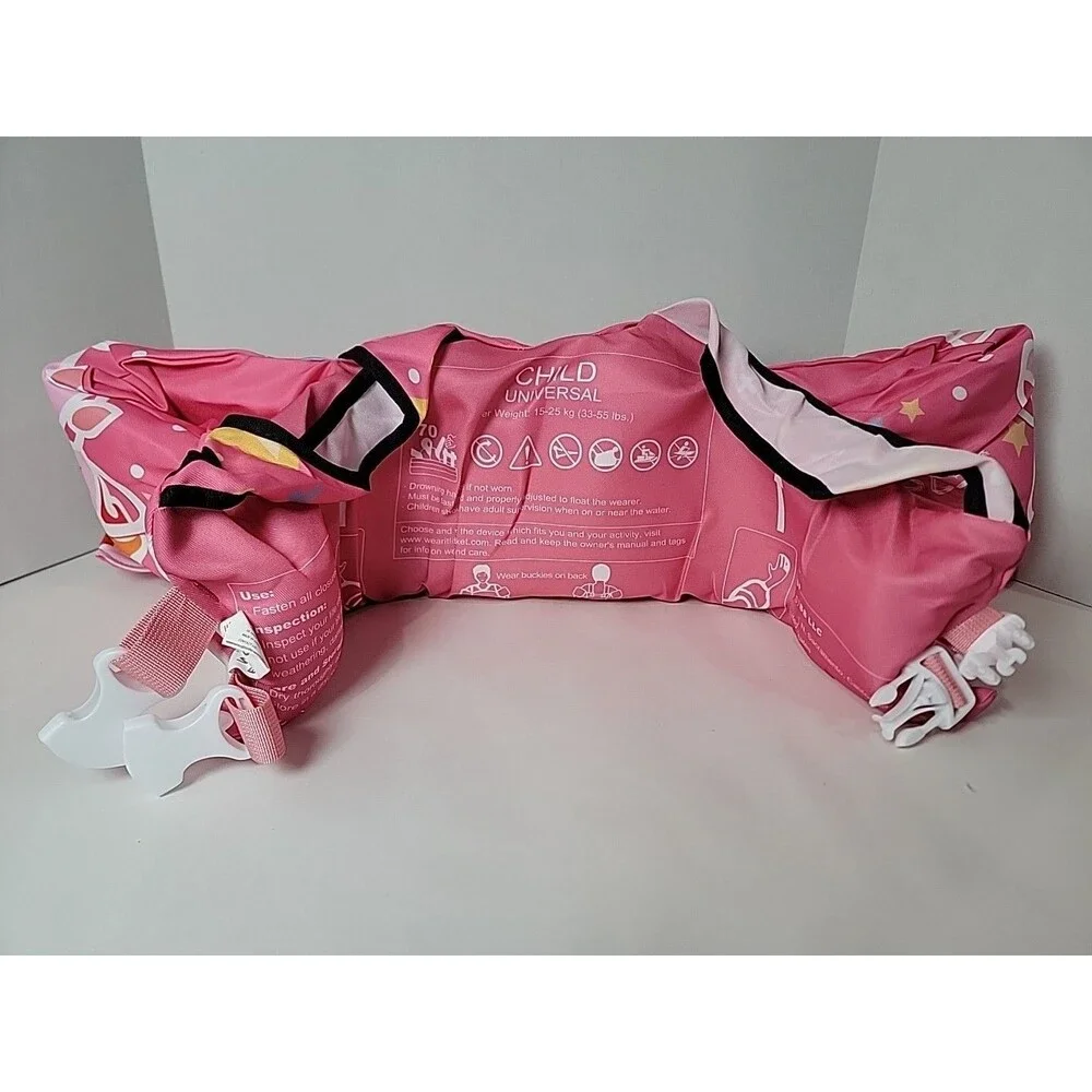 Chriffer Kids 4,5,6,7 Years Swim life Jacket Pink Unicorn Vest